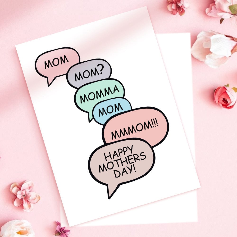 Funny Mother's Day Greeting Card Funny Mom Card Love You