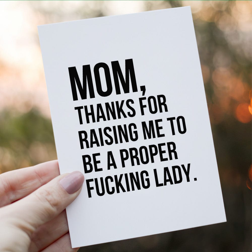 Funny Mother's Day Greeting Card Funny Mom Card Love You