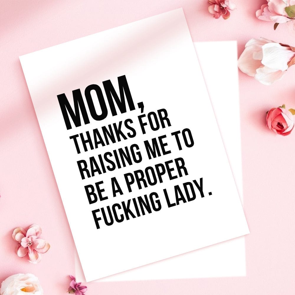 Funny Mother's Day Greeting Card Funny Mom Card Love You