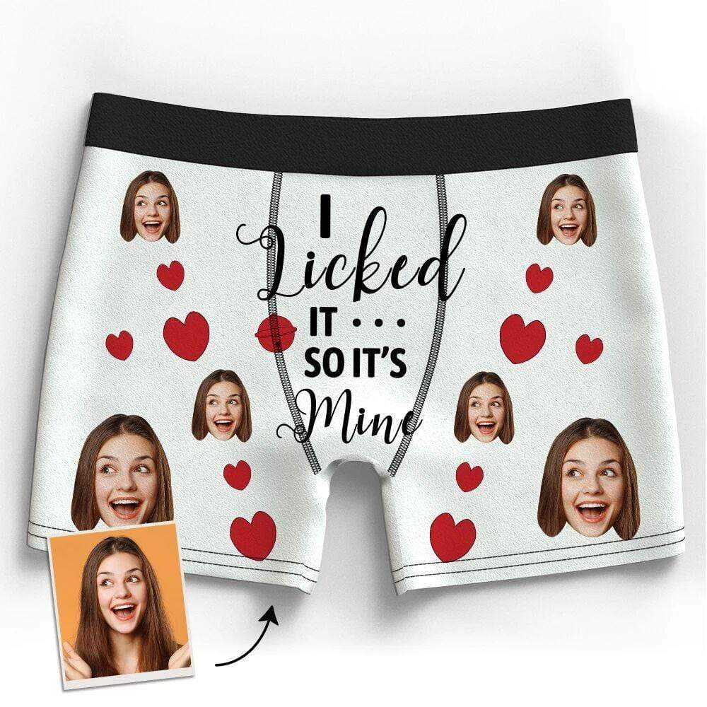Custom Boxer Personalized Underwear Birthday Gift Valentine's Gifts - 6 Colors