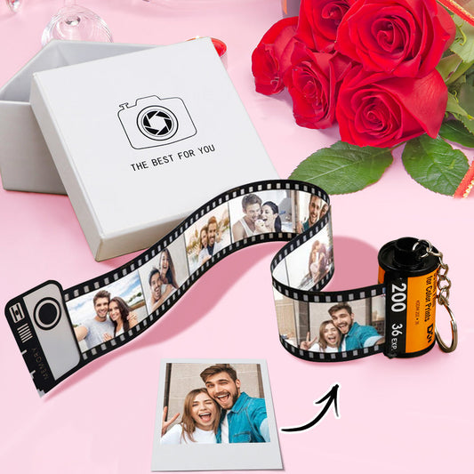 Custom Camera Roll Keychain Personalized Film Keychain Anniversary Gifts Valentine's Gifts