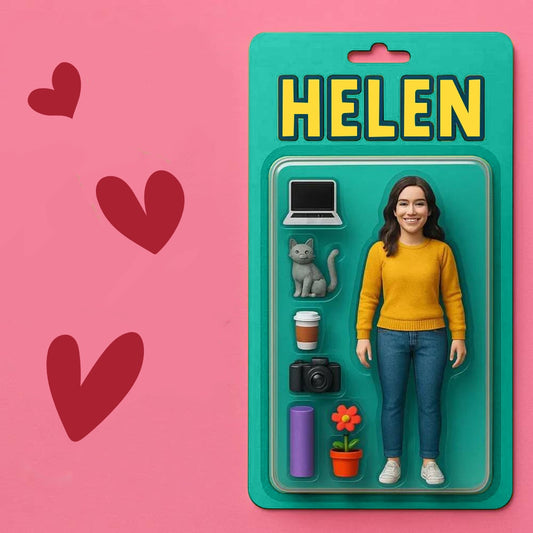 Custom Action Figure Pack Packaging Toy Box Style Art Gift Personalized Acrylic Car Hanger