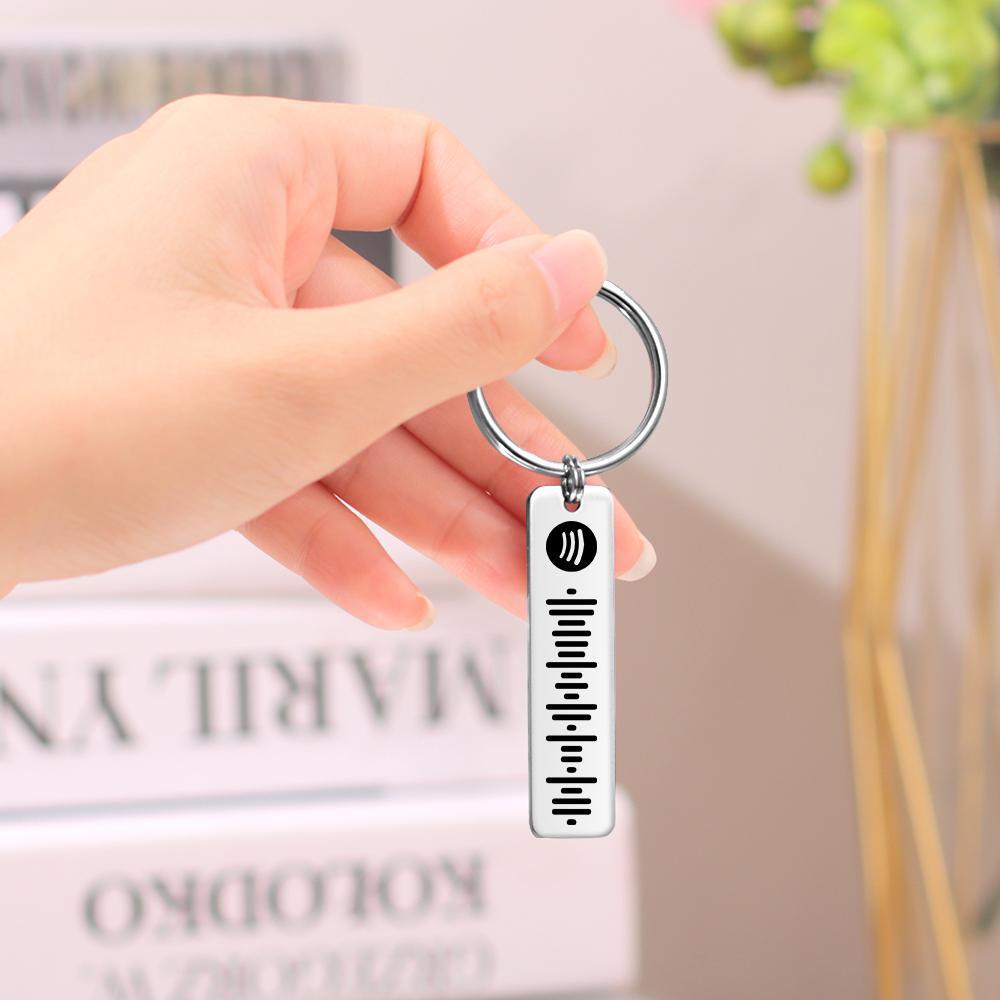 Spotify Keychain Custom Music Keychain Birthday Gift For Him