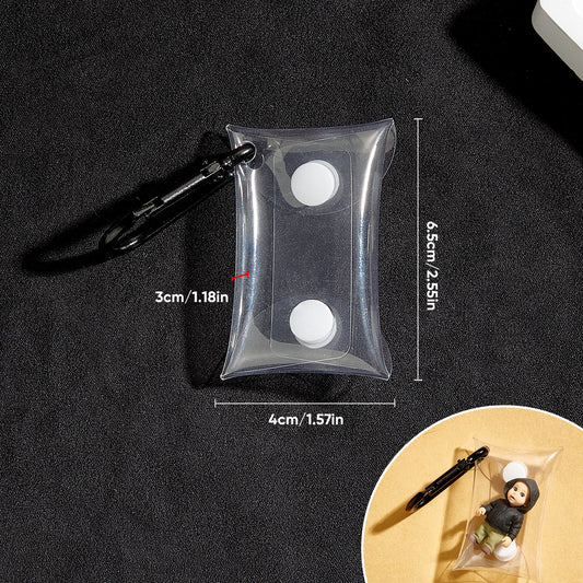 (Fits 4cm Figures) PVC Keychain Display Pouch Style A