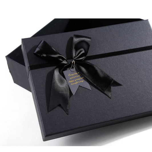 Elegant Black Gift Box with Lids - 9.05*7.09*2.76inch=23.5*16*6.5cm