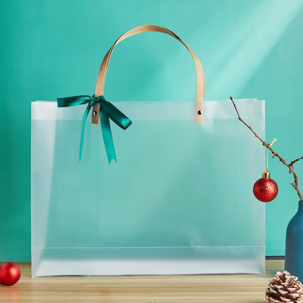 Reusable Gift Bag PVC Plastic Bag 40*30*10cm=15.75*11.81*3.94in