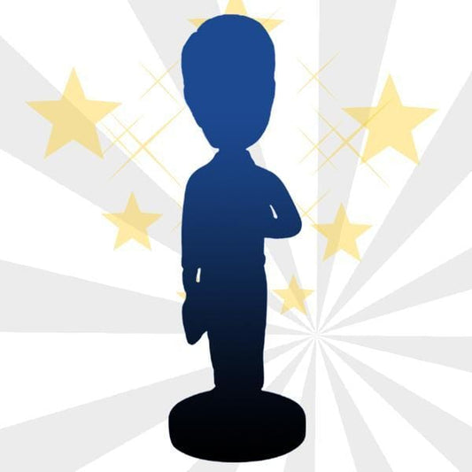Fully Customizable 1 person Custom Bobblehead With Engraved Text Brithday Gifts