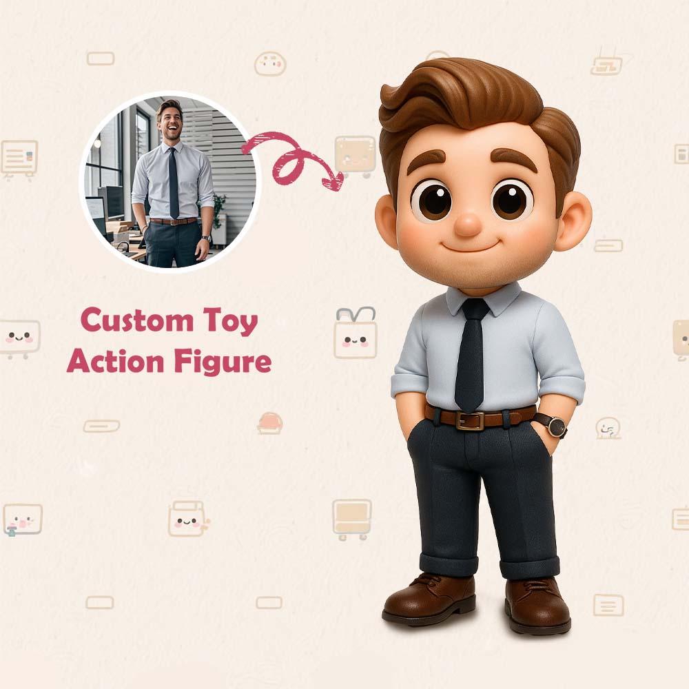 Custom 3D Action Figure From Your Photo Personalized Toy Figure to Boss Custom Action Figure Gifts For Boss