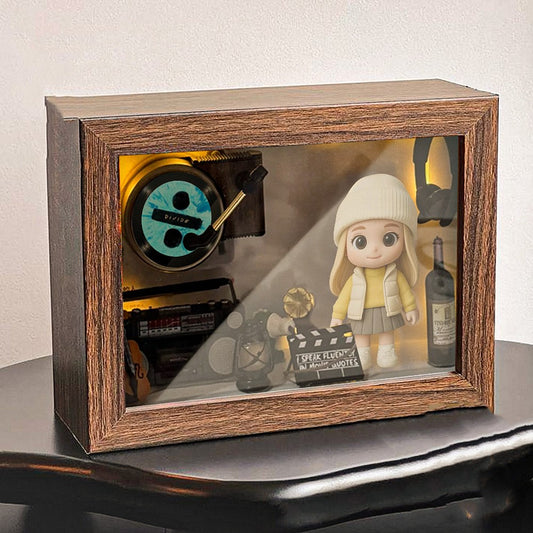 Custom Photo 3D Action Figure Music Box Personalized Music Player Gift for Him/Her