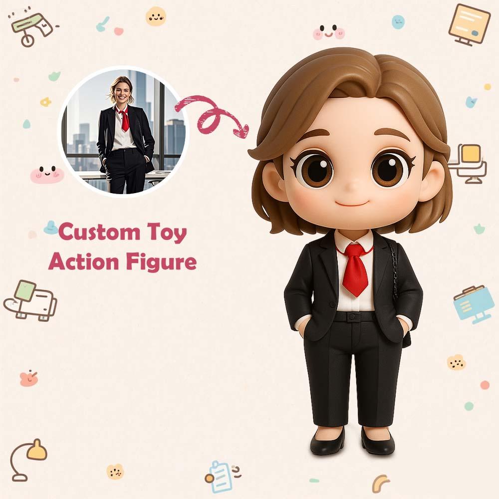 Custom 3D Action Figure From Your Photo Personalized Toy Figure to Boss Custom Action Figure Gifts For Boss