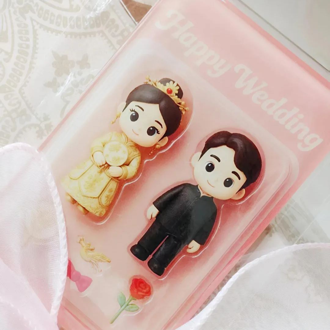 Full Body Custom Action Figure Pack Packaging Toy Box Style Art Gift Personalized Acrylic Fridge Magnets Couple's Gifts Wedding Gifts