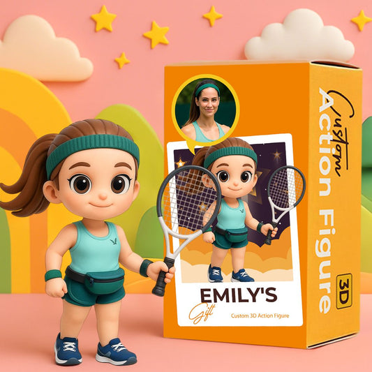 Personalized 3D Action Figure Turn Your Photo into a Unique Gift for Sports Lover
