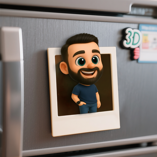 Photo to 3D Cartoon Fridge Magnet Personalized Character Magnet Fun Unique Gift for All Ages