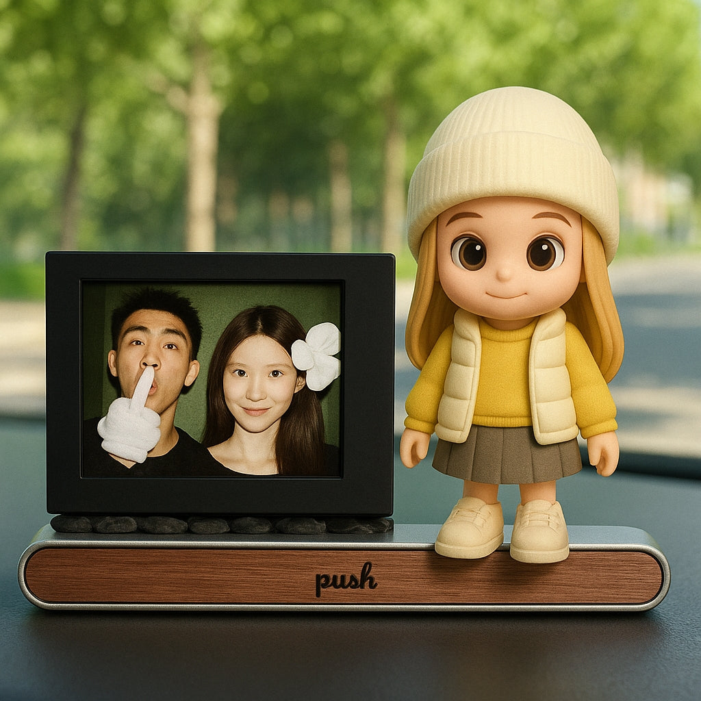 Custom 3D Printed Figure Car Parking Number Plate with Personalized Phone Number Display