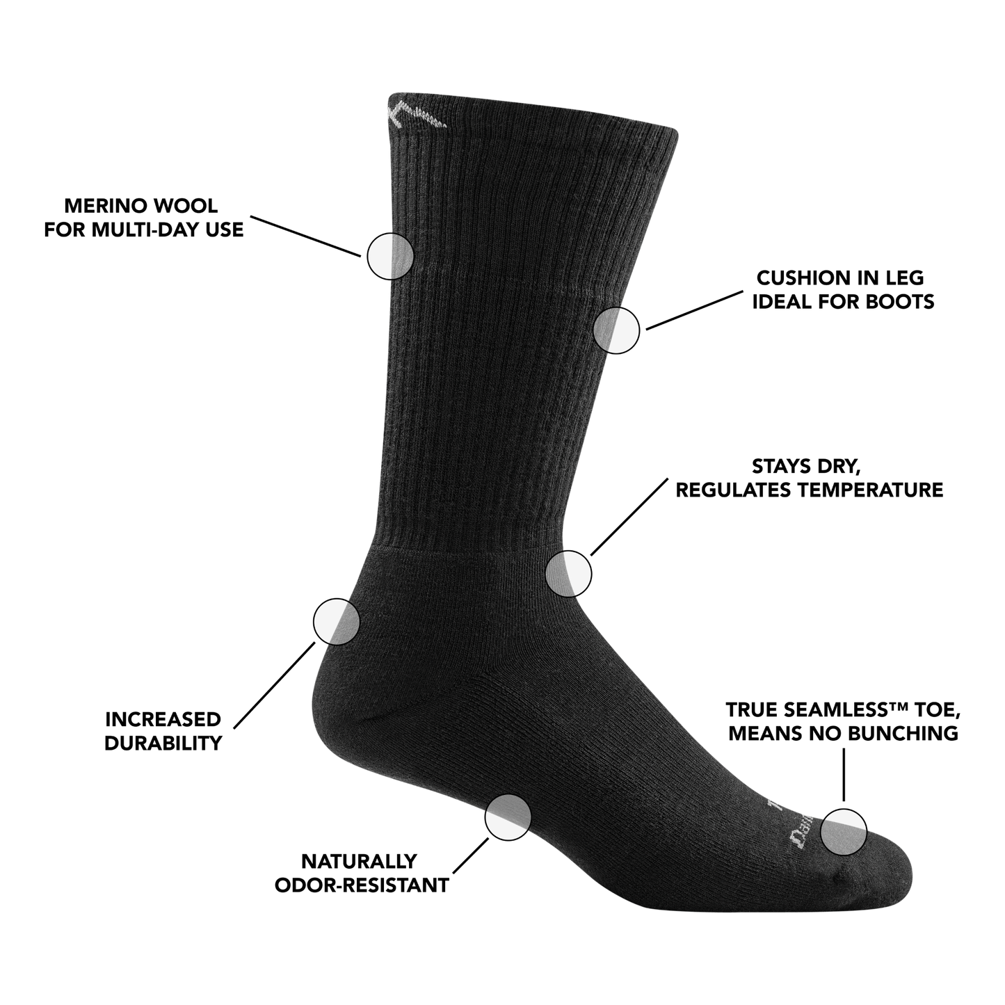 T4021 Boot Midweight Tactical 3 Pack