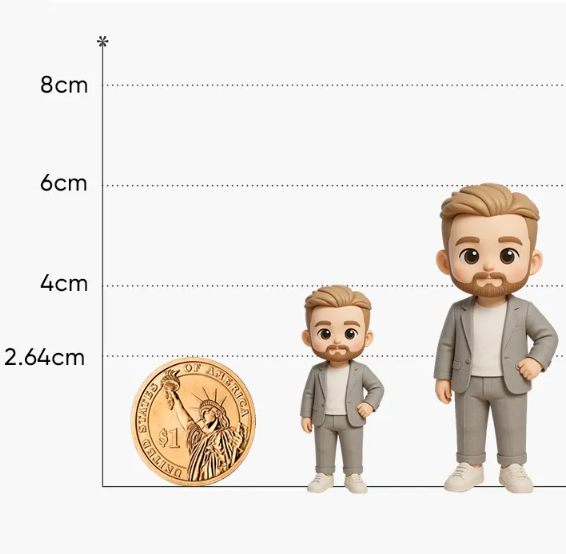 Custom Designed 3D Effect Box from Your Picture Unique Photo Gift Box Without Figurine