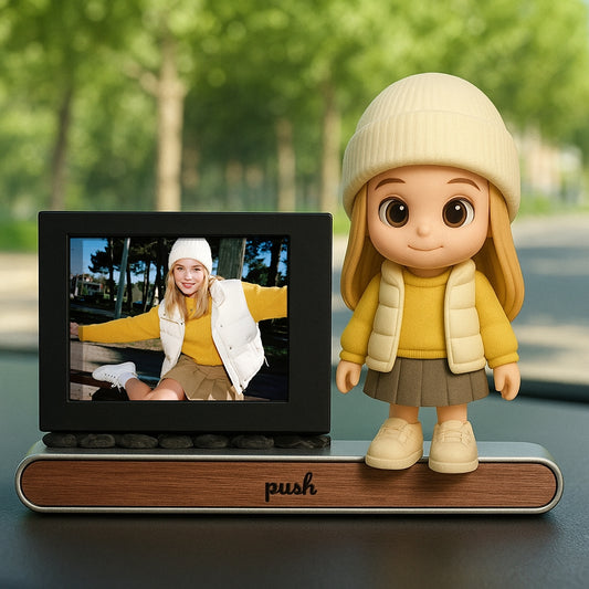 Custom 3D Printed Figure Car Parking Number Plate with Personalized Phone Number Display