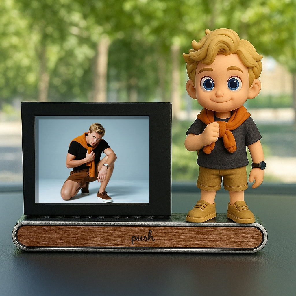 Custom 3D Printed Figure Car Parking Number Plate with Personalized Phone Number Display