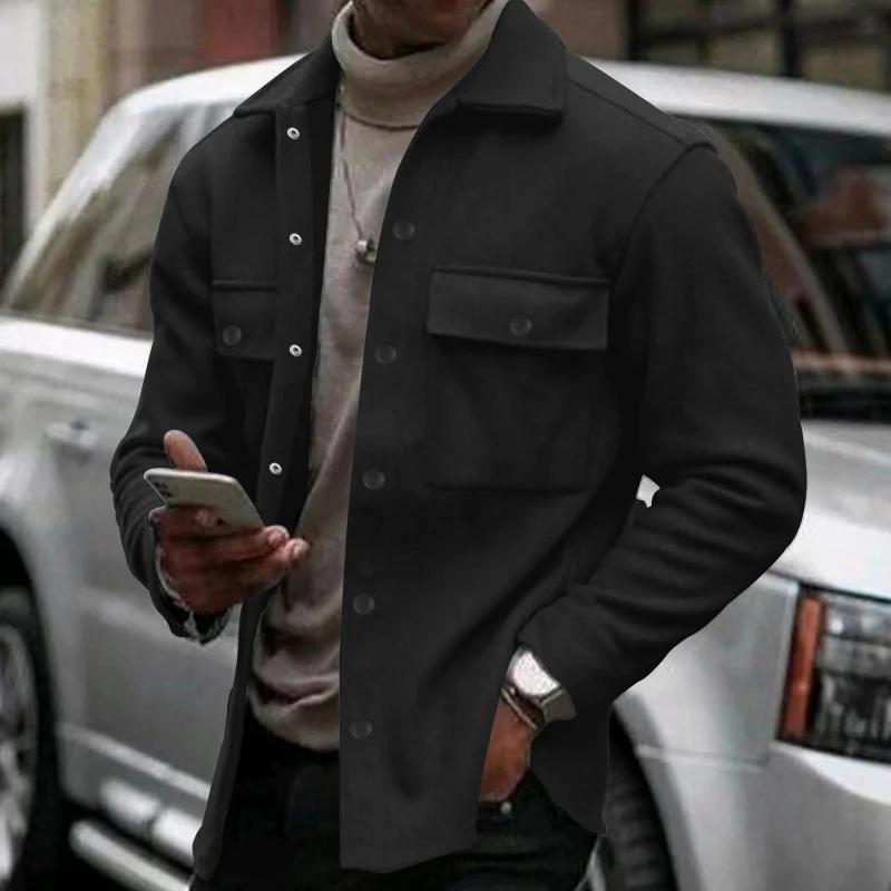 Men's casual fitted jacket top