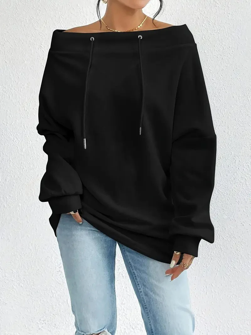 New Sexy Loose Top Sweatshirt For Women