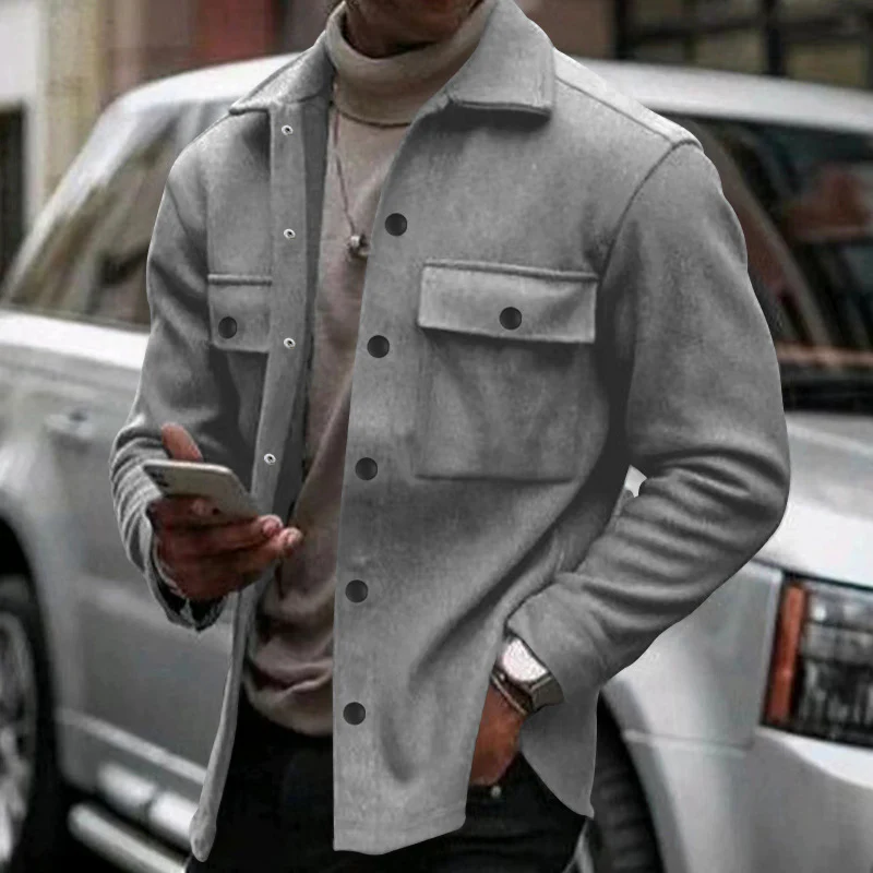 Men's casual fitted jacket top
